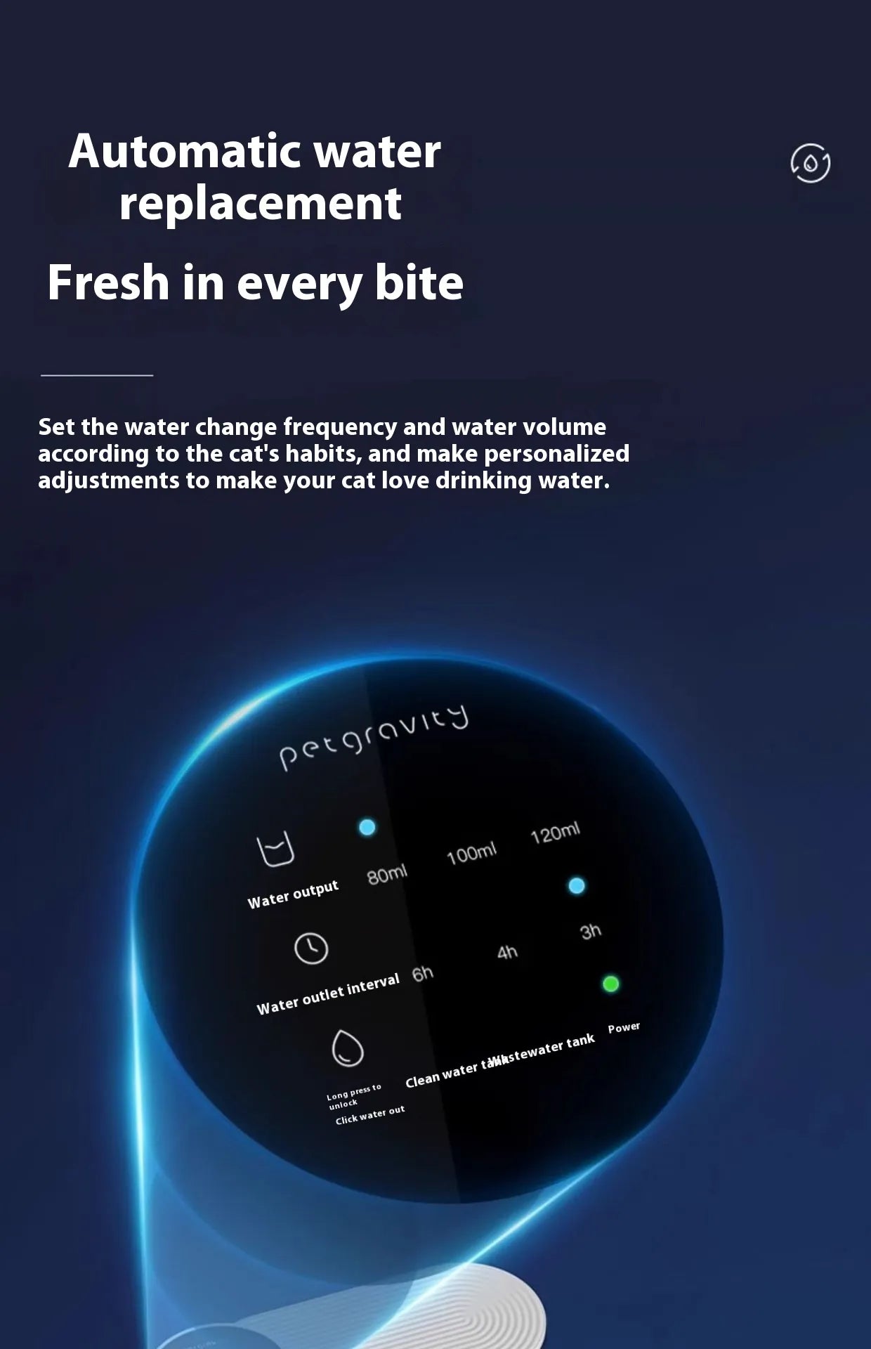Calm Clean Companion Fresh Flow Water Fountain
