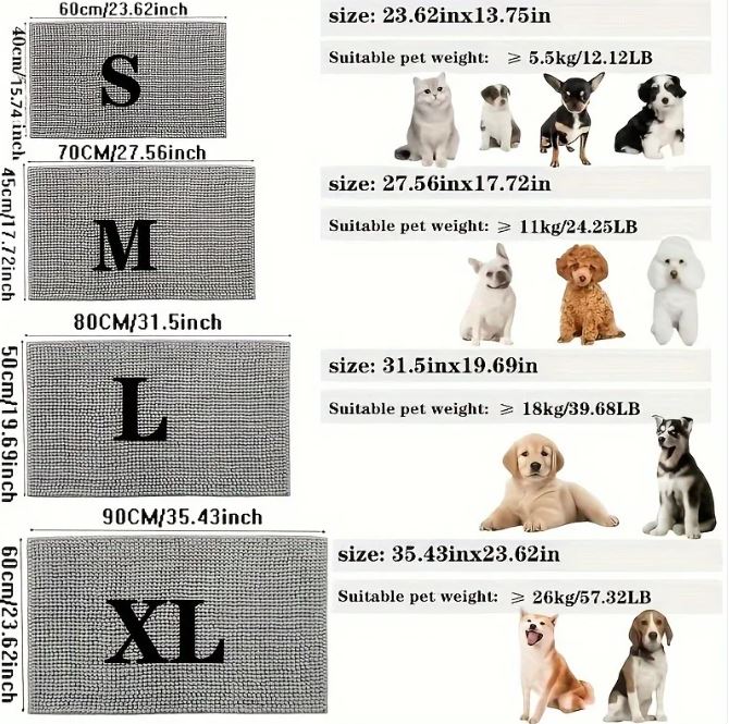Calm Clean Companion Muddy Paw Door Mat